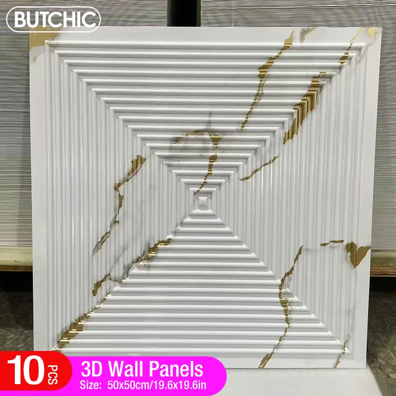 10Pcs 50x50cm Wood grain 3D Wall Panel Decorative Diamond Design Wallpaper 3D wall sticker 90s aesthetic room renovation