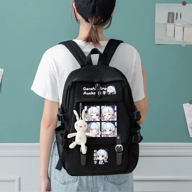 Genshin Impact Mochila Klee Alhaitham Backpacks Student School Book Bags Laptop Travel Outdoor Bags Boys Girls  Teens Gifts