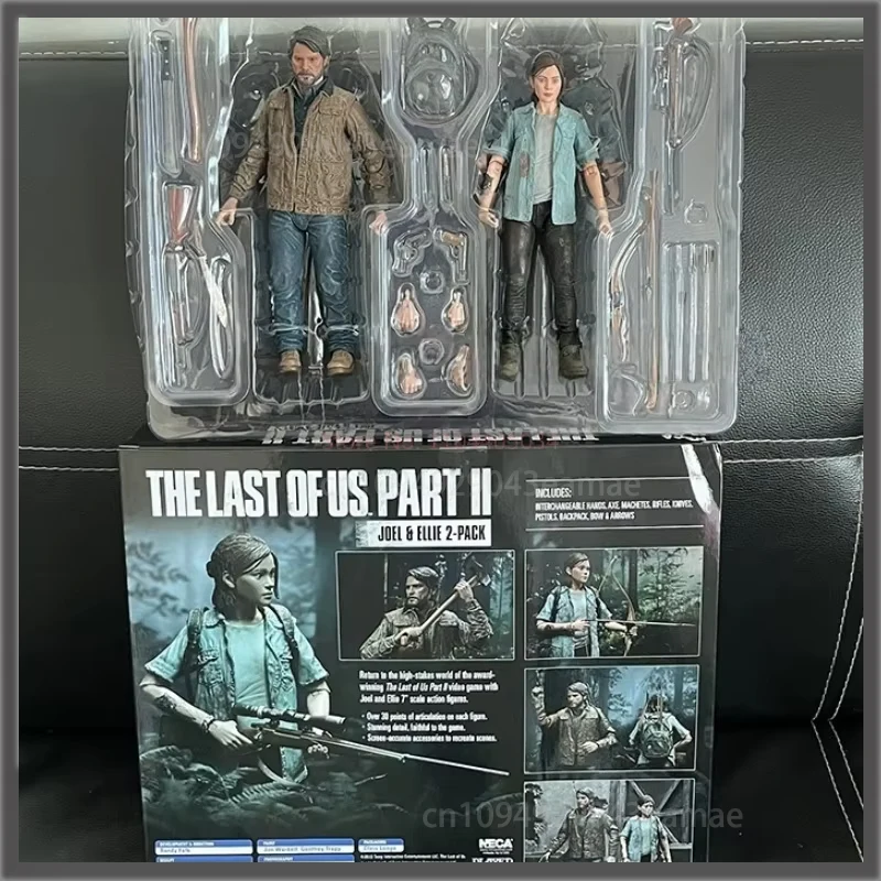 

The Last Of Us Part 2 Joel Ellie With Bow 18cm Neca Action Figure 2pcs/Set Model Toy Joint Movable Christmas Present Premium Toy