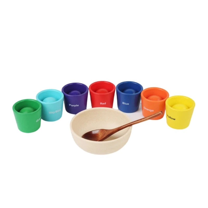 Giocattolo Puzzle con tazza per l'ordinamento dei colori Giocattolo per bambini Abilità motorie fini Conteggio per i