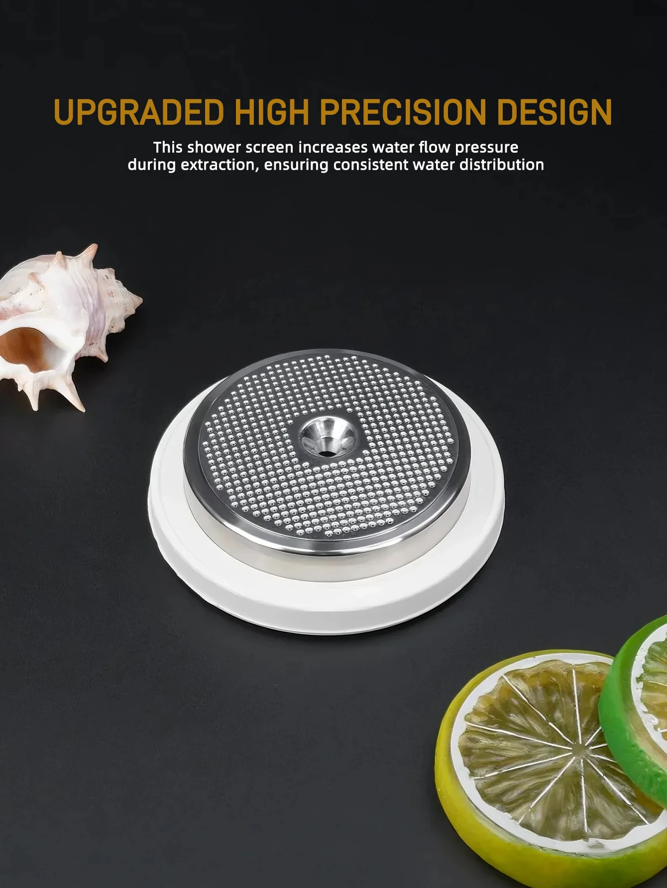 Precision Shower Screen Group Head with Silicone Steam Ring Compatible with Breville 9 Series Espresso Machines