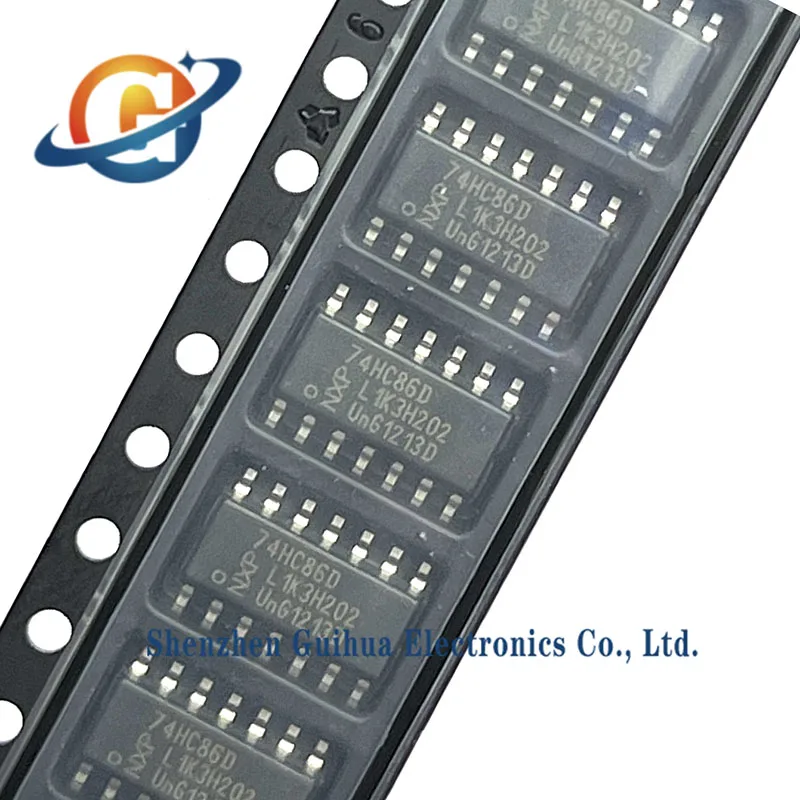 10pcs of brand new original 74HC86D SOIC-14 four-way 2-input XOR gate surface mount logic chip