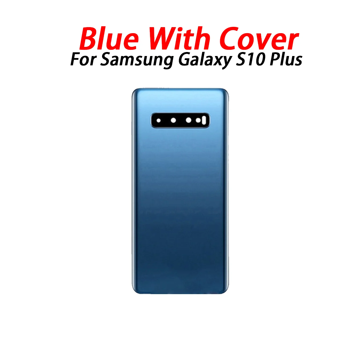 New For Samsung Galaxy S10 Plus Battery Back Cover Glass Panel Rear Door Housing Case Camera Lens Replace