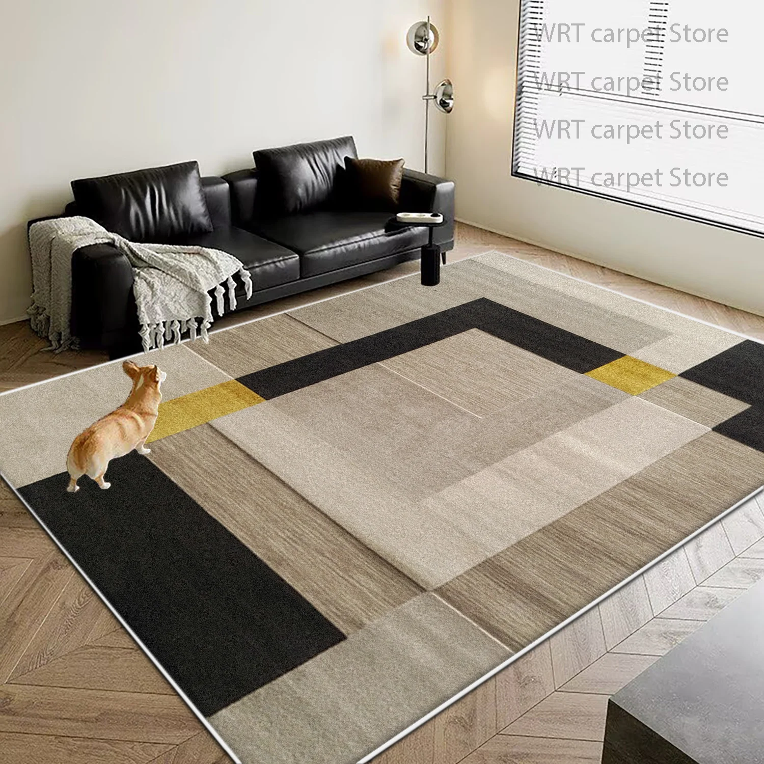 Minimalism Geometric Decoration Carpet for Living Room Large Area Non-slip Sofa Tables Rugs 200x300 Lounge Bedroom Mat Bedside