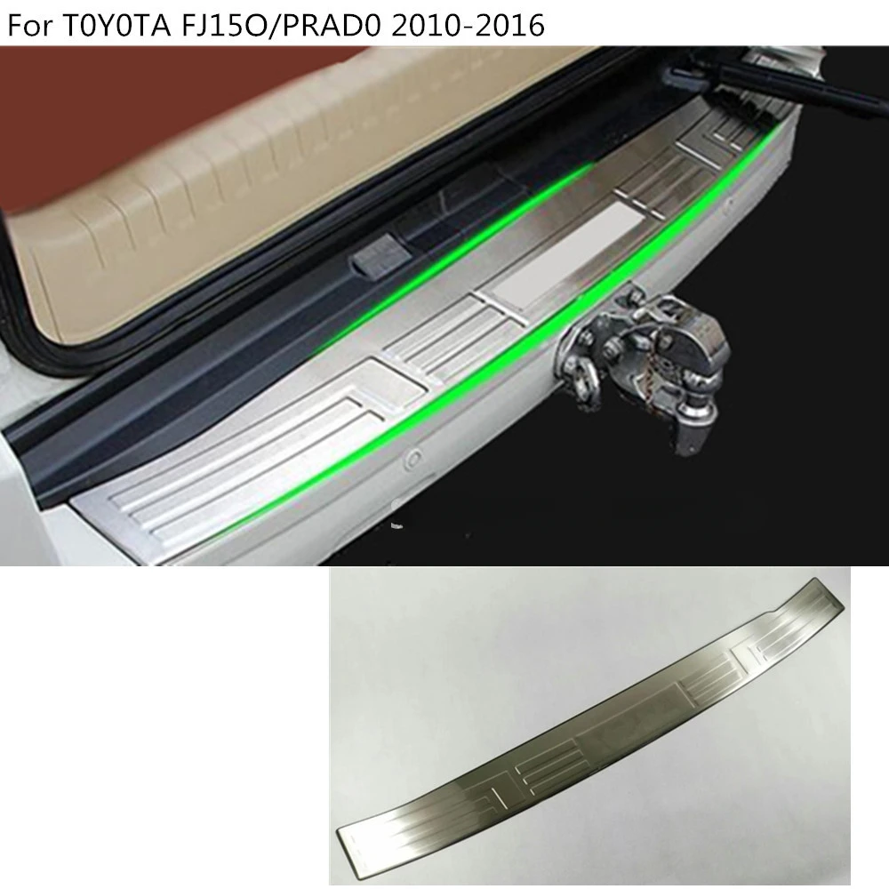 Frame External Rear Bumper Trunk Trim Cover Plate Pedal For Toyota FJ150/Prado 2010 2011 2012 2013 2014 2015 2016 2017 2018 2019