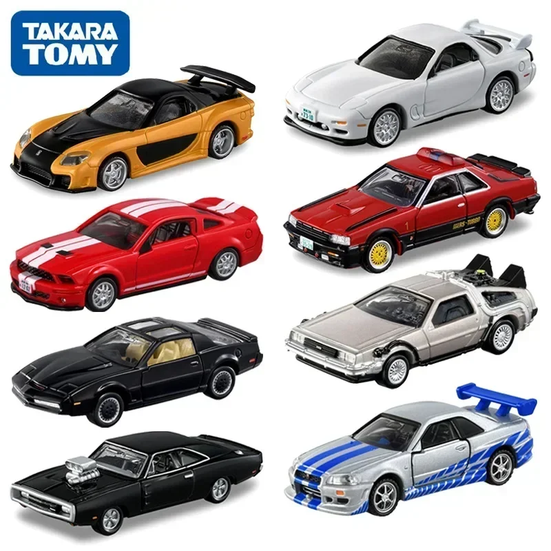 TOMY Tomica Unlimited RX7 Mustang DMC-12 GTR EVO Alloy Diecasts & Toy Vehicles Car Model Miniature Scale Model Car For Children