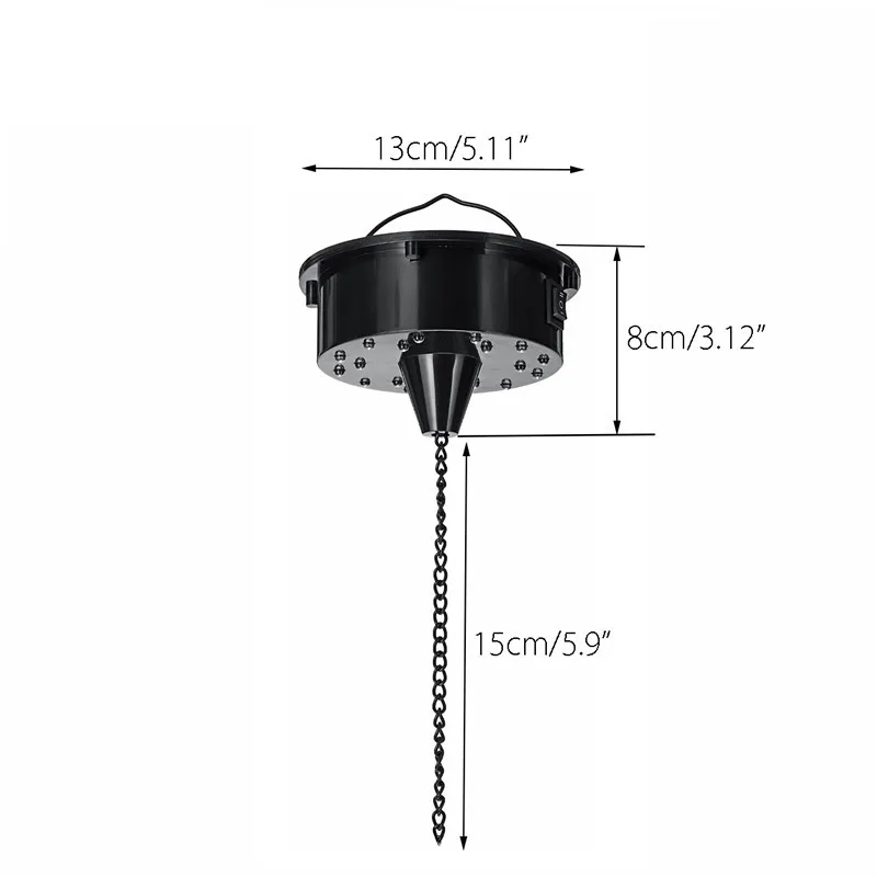 18 ไฟ LED แก้วกระจกหมุน DISCO Ball มอเตอร์ควบคุมเสียงกระจกสะท้อนแสงสำหรับ DISCO DJ PARTY STAGE Light Dropship