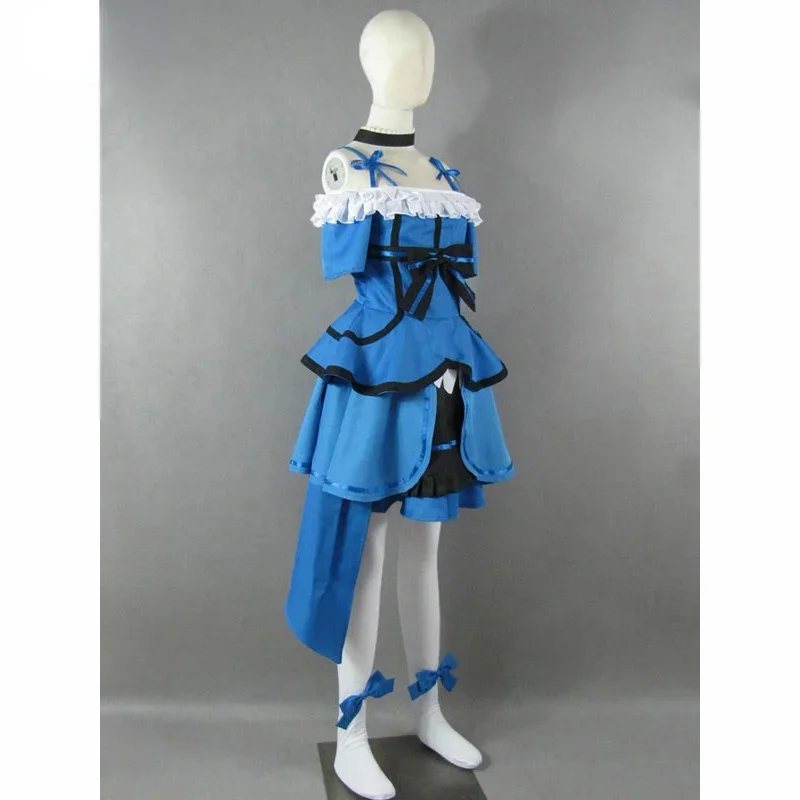 Anime LoveLive! Sonoda Umi Cosplay Costume Blue Lolita Dress Women Girls Braces Skirt