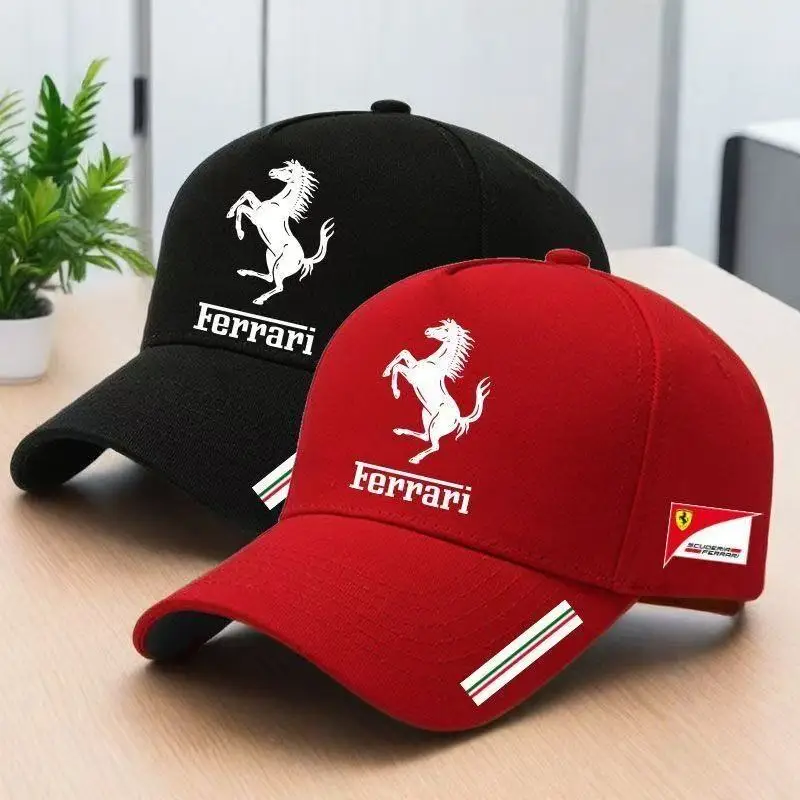 Gorra de béisbol del equipo de carreras F1, gorras informales con logotipo de coche, gorras deportivas ajustables para ciclismo al aire libre para Ferrari 308 GT4 328 GTB/GTS F355 360