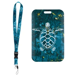 Sea Turtle Credential Holder Cute Animal Neck Strap Lanyard Phone Strap ID Badge Holder Rope Key Chain Key rings Accessories