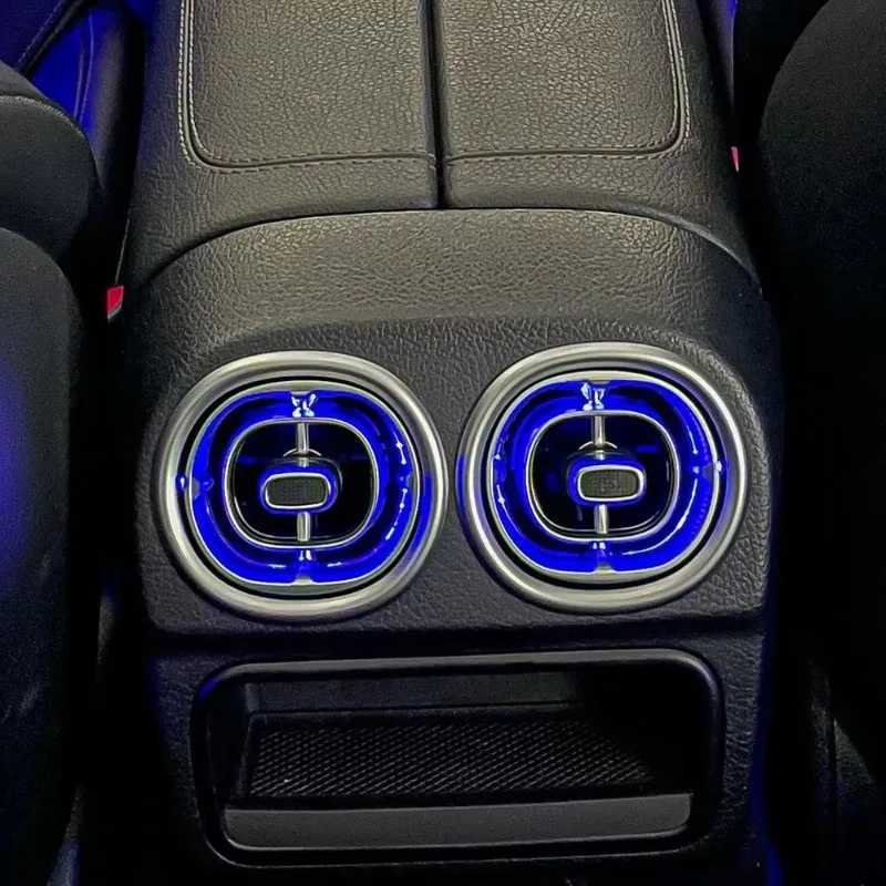 

Задний дефлектор кондиционера с подсветкой для Mercedes-Benz C/GLC-класса W206 X254 GLC300, 64 цвета, светодиодный, вентиляционный отверстие в стиле турбины