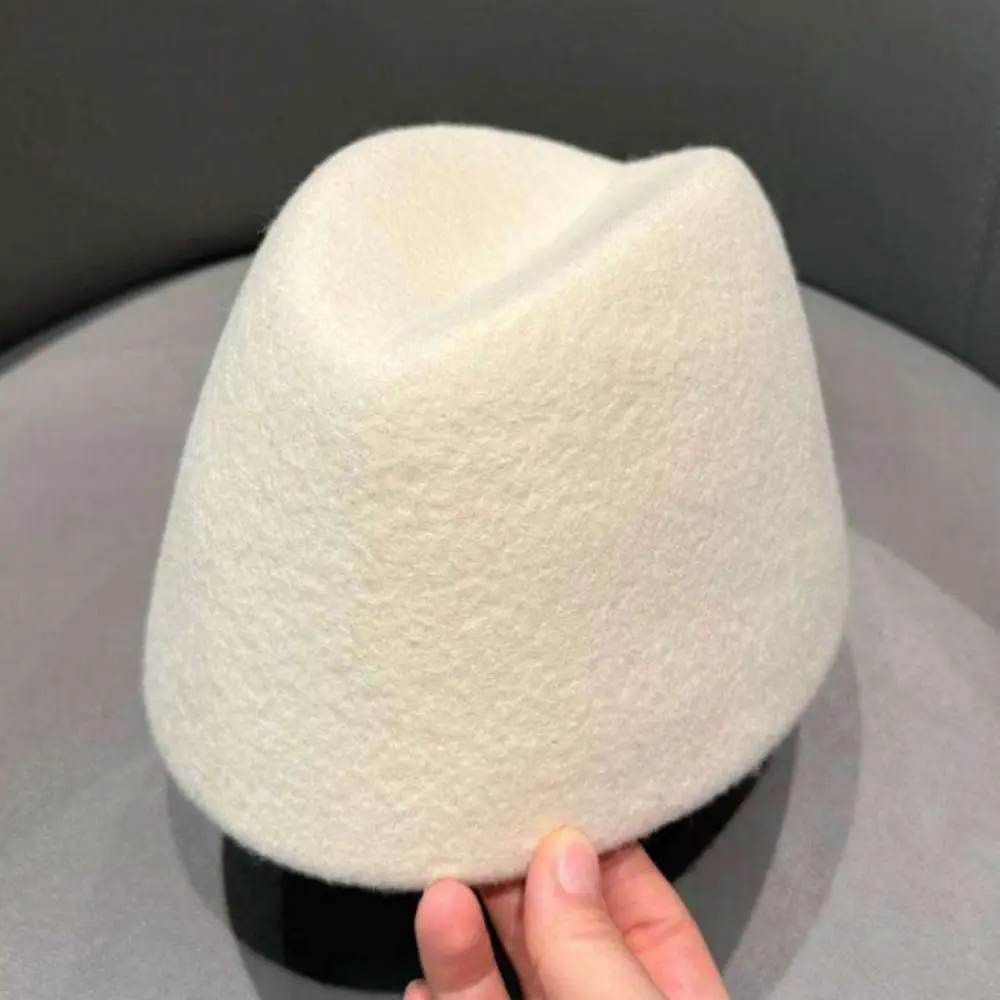 Fashion Elegant Russia Pillbox Hat Teardrop Fedoras Fedora Hat Air Hostess Solid Color Medicine Box Hat Banquet