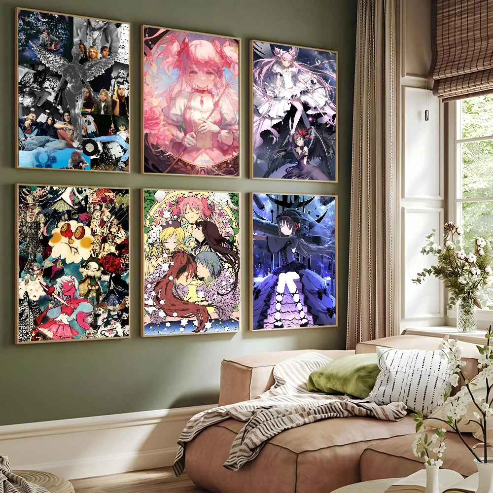 

P-Puella Magi Madoka Magica Poster Paper Print Home Living Room Bedroom Entrance Bar Restaurant Cafe Art Painting Decoration