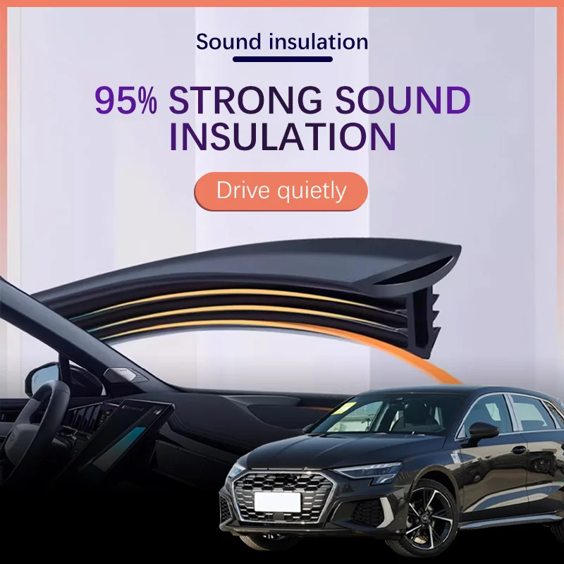

Car Dashboard Sealing Strip Interior Auto Noise Sound Insulation Rubber Trim Weatherstrip Car Accessories For Audi A3 8p 8v 8l