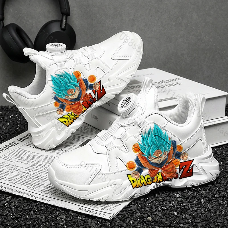 

Детские спортивные слипоны с принтом Dragon Ball Son Goku для мальчиков и подростков, удобные повседневные туфли, легко надеваемые, комфортные.