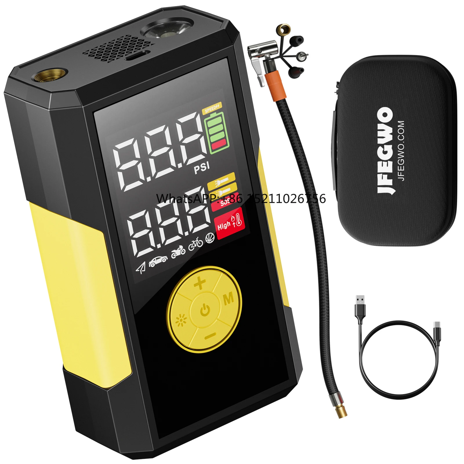 

Car tire inflation pump electric lithium portable digital air compressor 12V mini rechargeable tire inflator