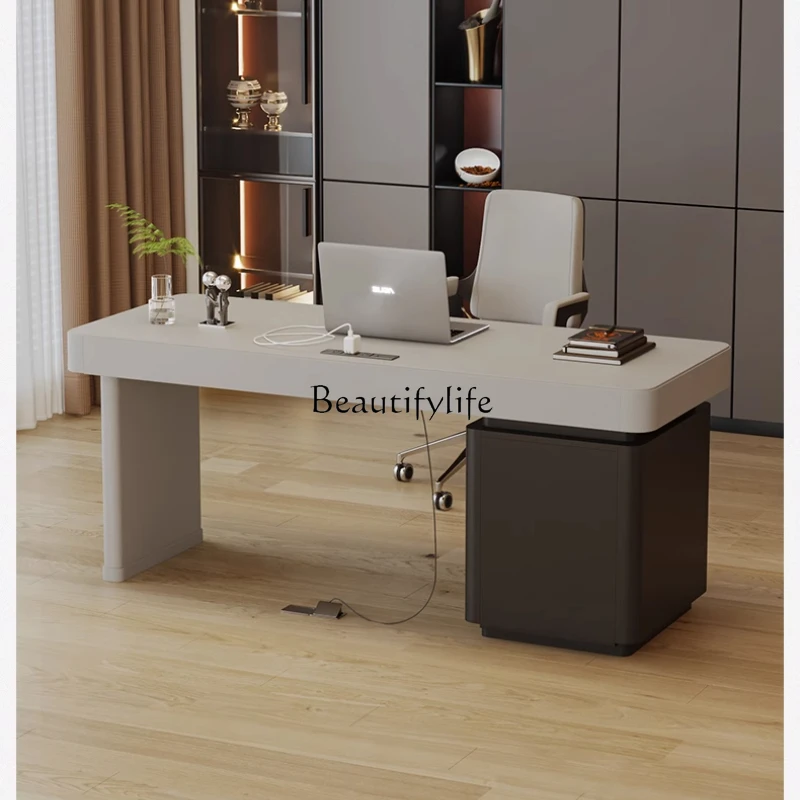 

Desk modern minimalist high-end study living room home writing desk