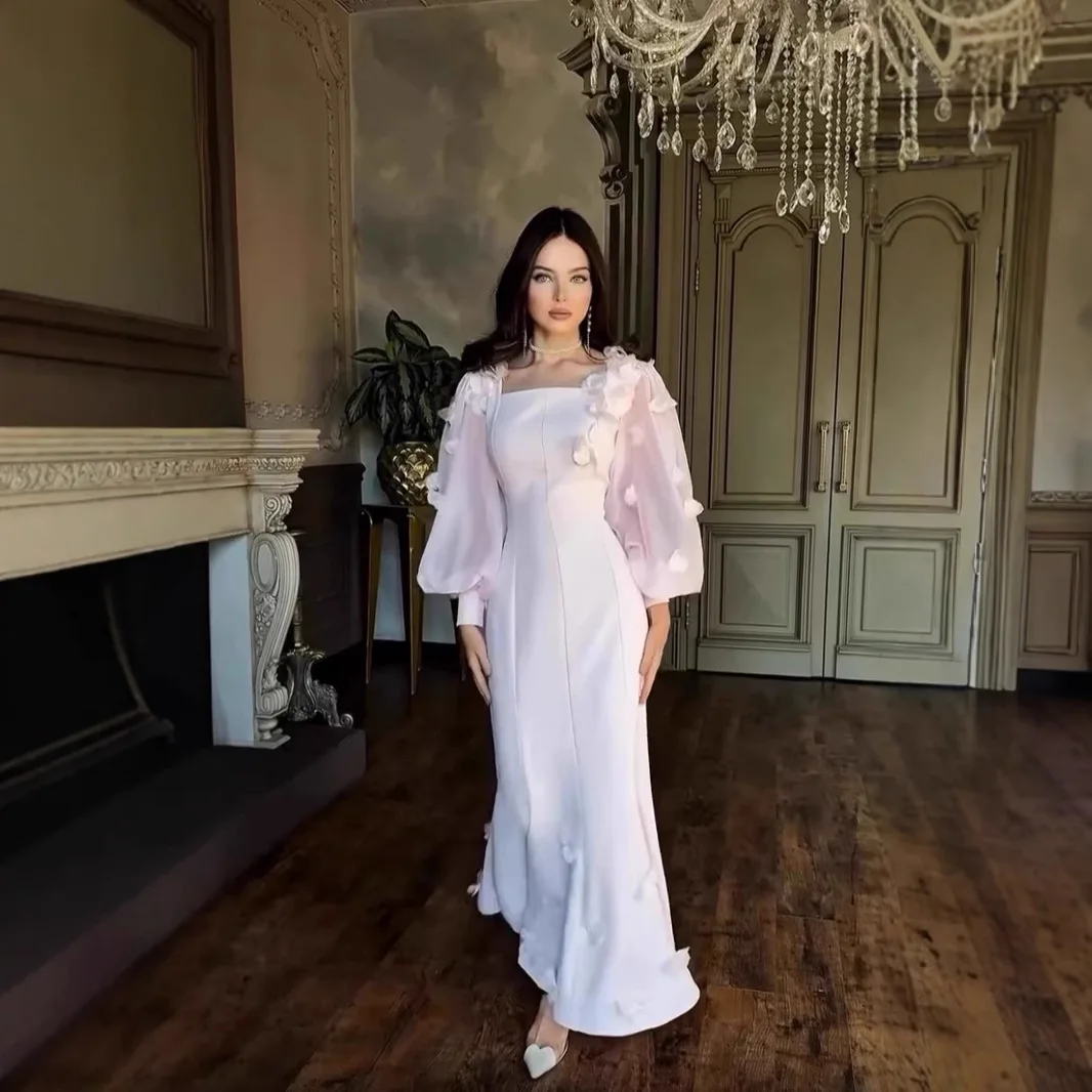 Women Full Dress Abaya Party Dresses Muslim Vestidos Kaftan Flower Lace Up Dubai Abayas Ramadan Jalabiya 2025 Arab Long Robe
