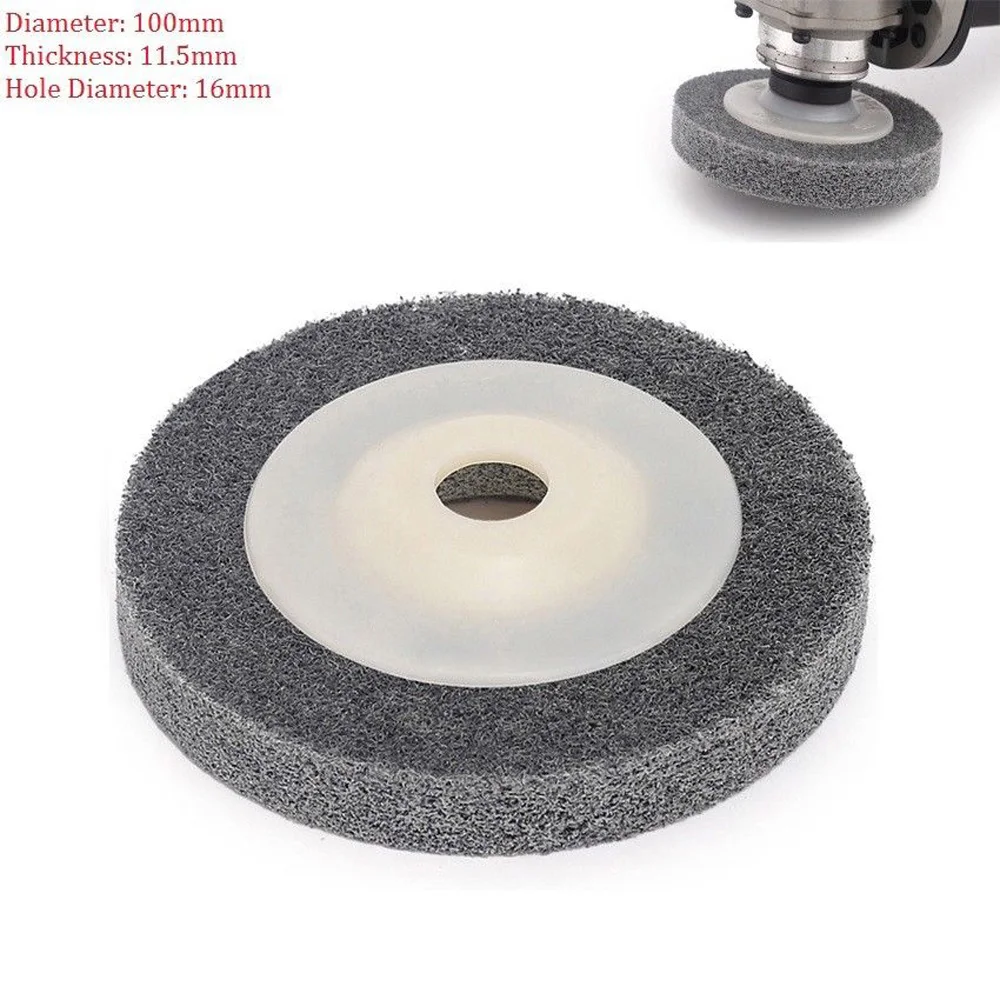 

Tool Buffing Wheel Dark Gray Abrasive Flap Metal Wood Polishing Buffing Wheel Pad Disc Angle Grinder 1pcs Part