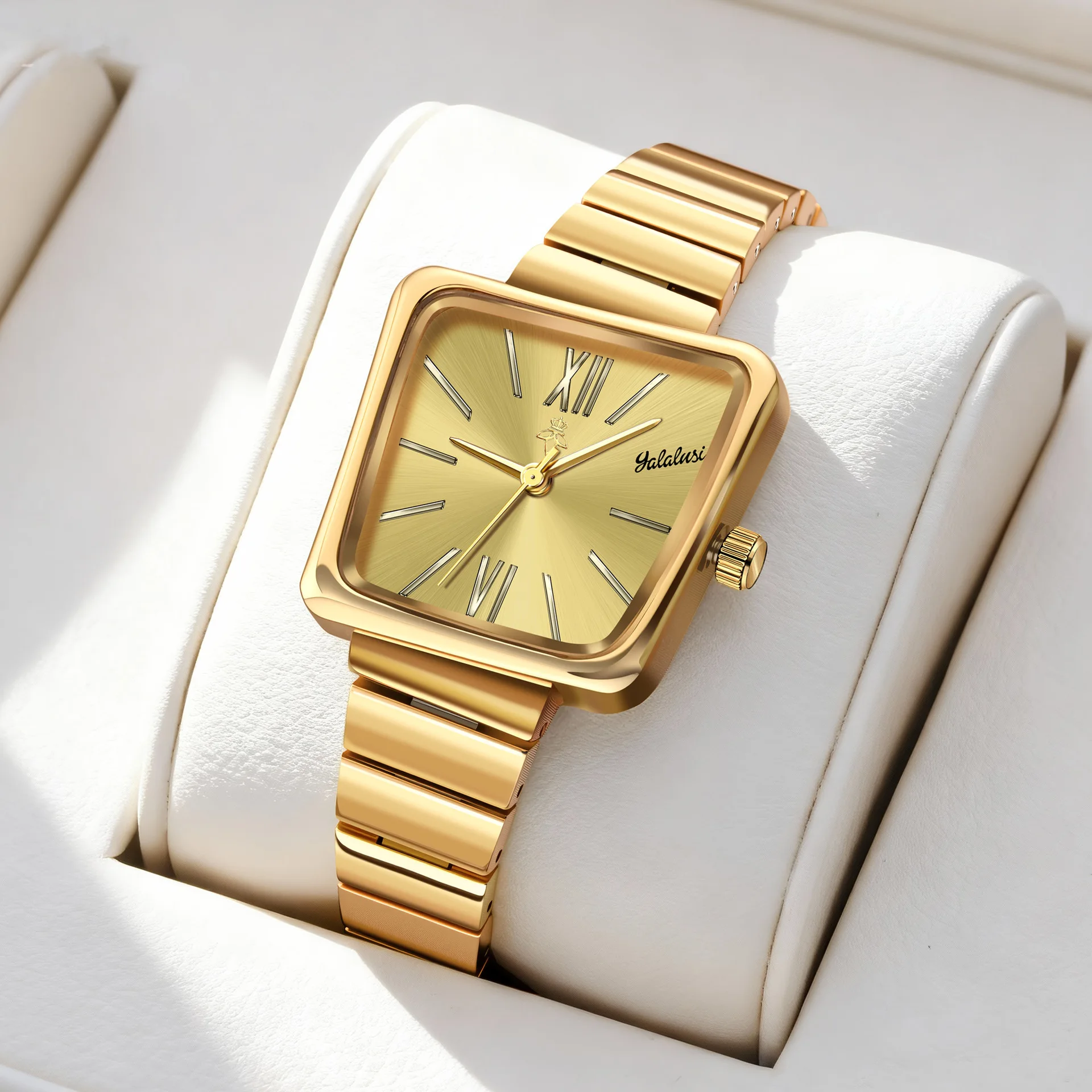 New Luxury Square Watch, Women'S Wristwatch Simple And Stylish Quartz Watch High-End Selected Timepiece, Perfect Gift For Women.