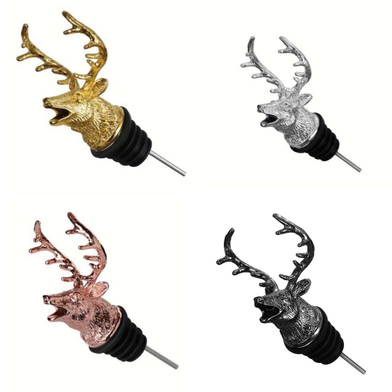 

Deer for Head Wine Mouth Wine Guide Pour Wine Bottle Stopper Bartender Tool Wine Pourer for White Red Wines Gift Wine