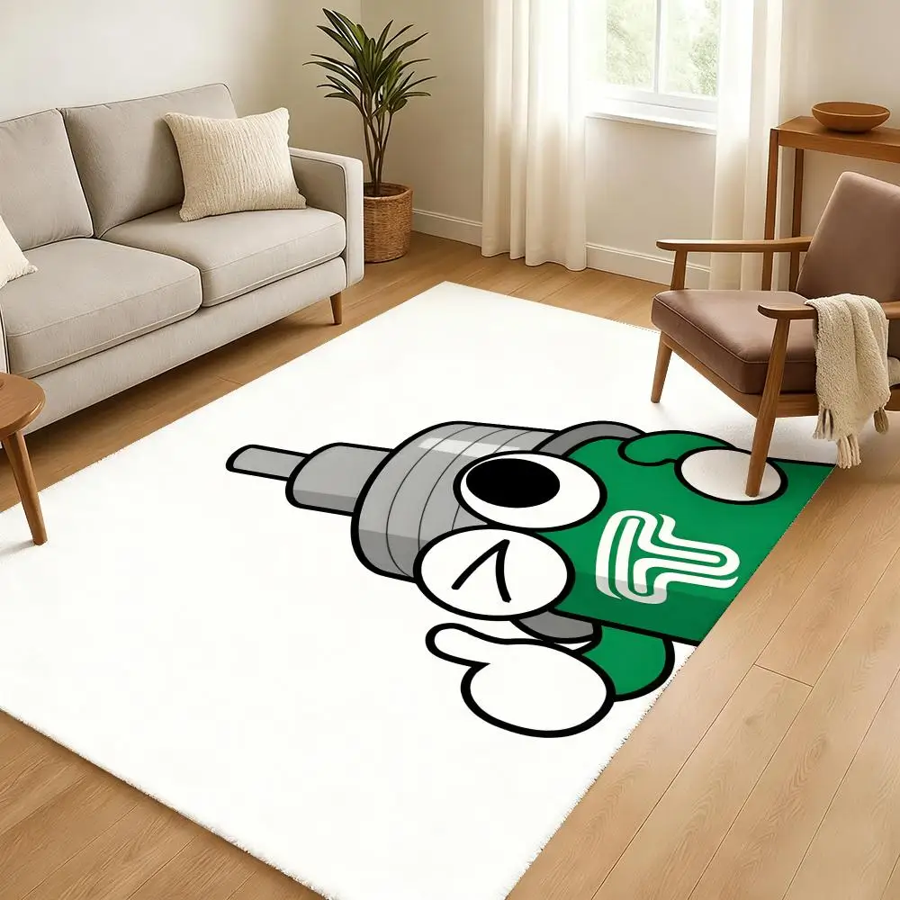Teins Suspension Floor Mat Soft Thickened Absorbent Non-Slip Bedroom Living Room Door Mat Home Decor Flannel Rugs
