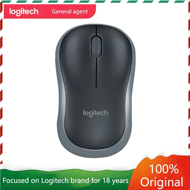 로지텍 M185, M186 무선 마우스, 노트북 데스크탑 컴퓨터, 가정 사무실 휴대용 옵토일렉트로닉스