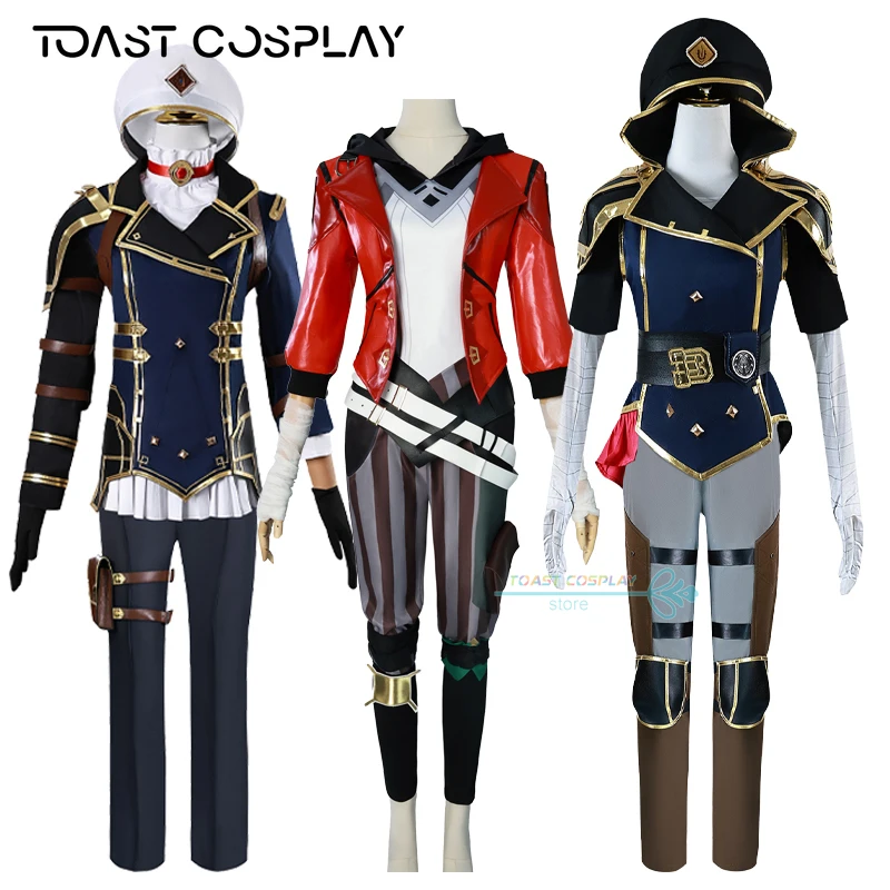 Arcane Caitlyn Kiramman Cosplay Game LOL Arcane Vi Cosplay Costume Anime Suits Party Role Play Outfits Halloween Dress Uniform