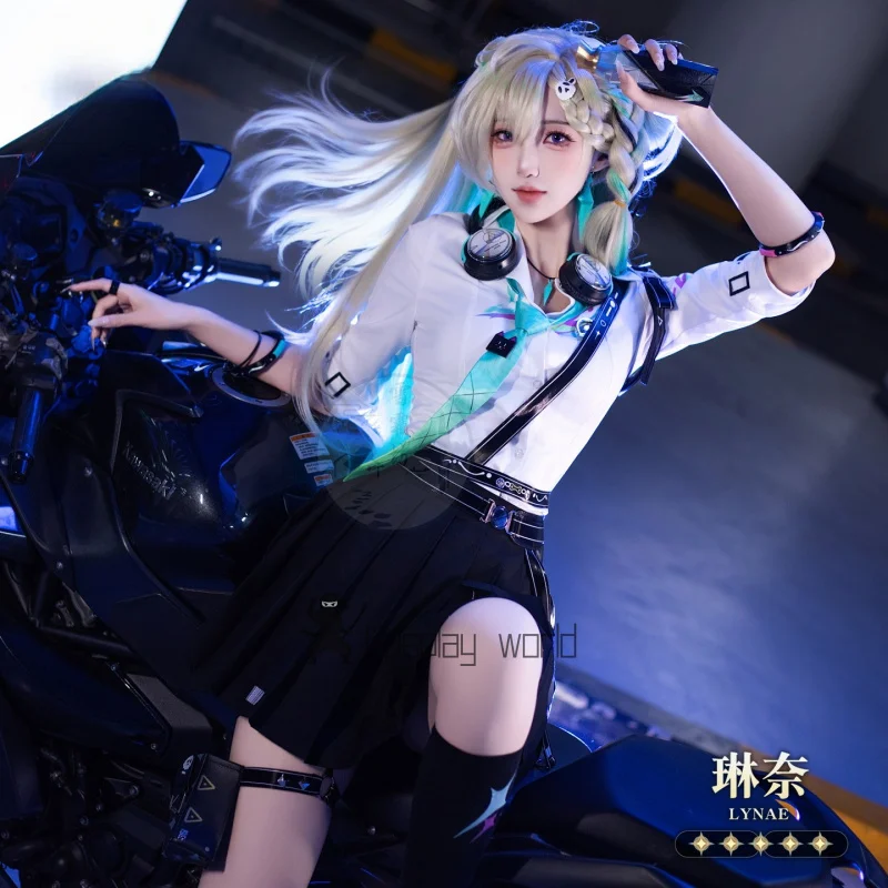 

Game Wuthering Waves Lynae Cosplay Costume Cos Anime Uniform Women Halloween Carnival Christmas Party HighQuality Full set New