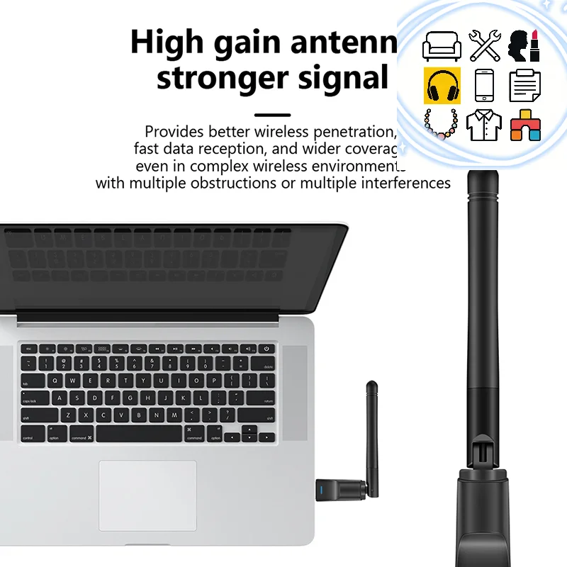 MT7601 Mini USB WiFi Adapter 150Mbps Wireless Network Card RTL8188 Network Card Wi-Fi Receiver for PC Desktop Laptop 2.4GHz