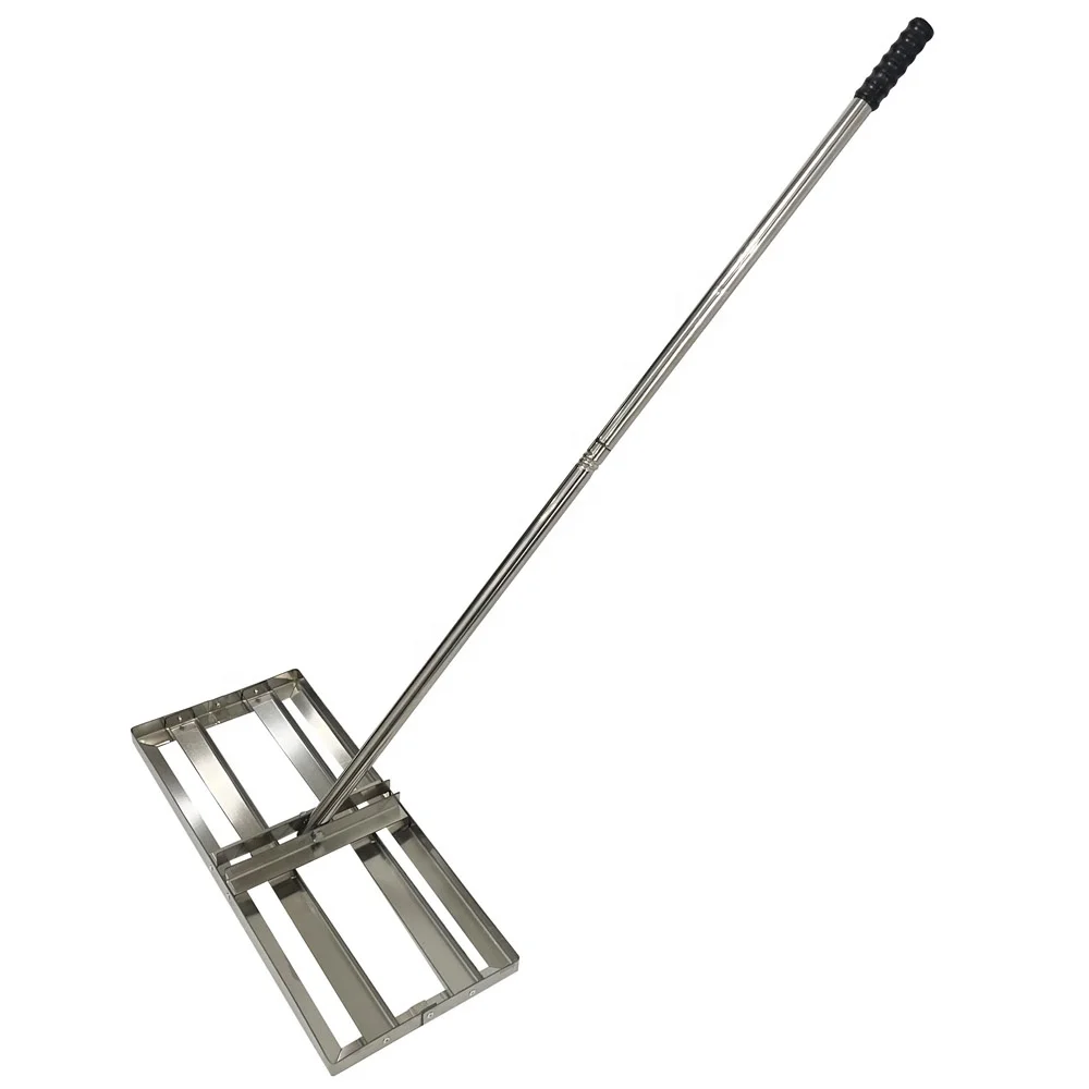 

2025Stainless Steel Lawn Leveling Rake 24x10 Inch Lawn Leveler Tool for Lawns Heavy Duty Landscape Rake for Backyard Garden,
