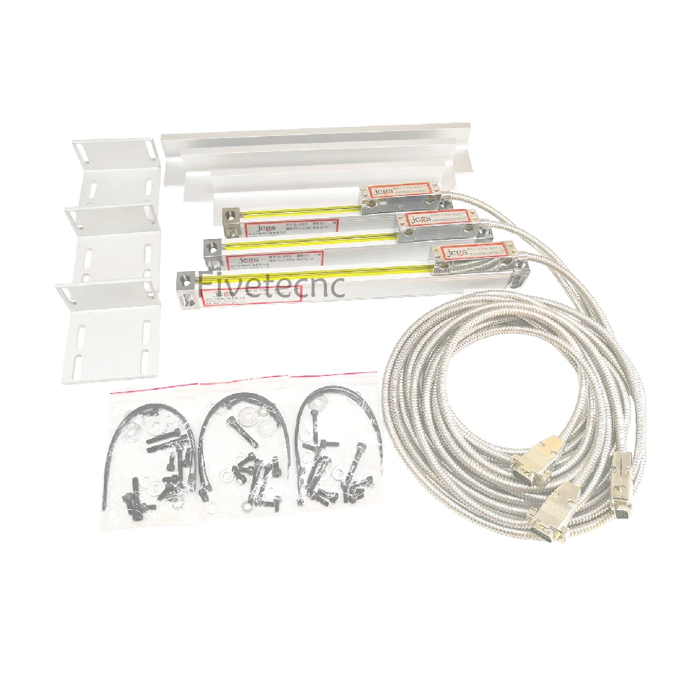 Dro Readout Digital Sensor de Medição Fresadora de Torno Codificador de Escalas Lineares Régua Óptica 0005 mm 5v