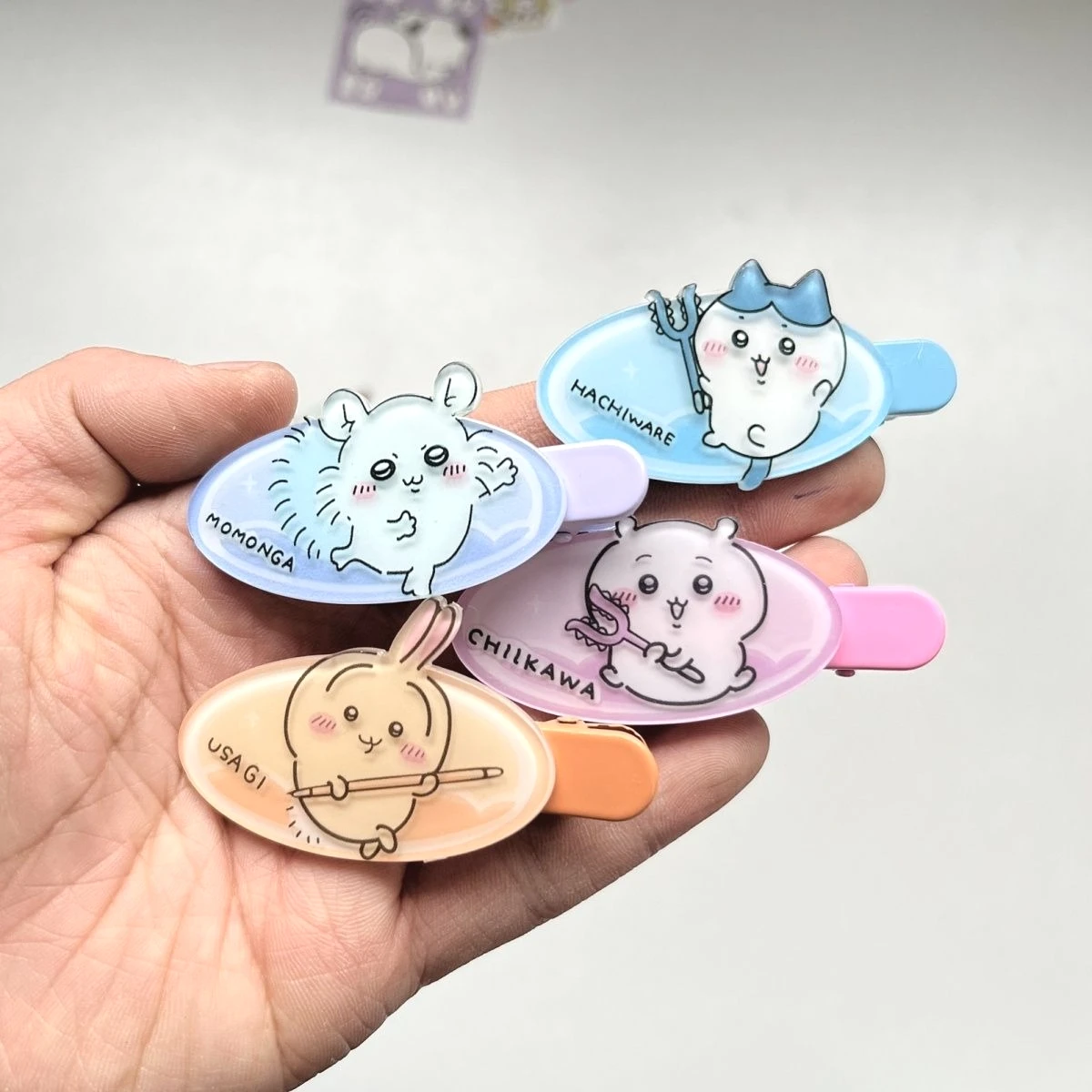 

Chiikawa Hair Clips Japanese Anime Cute Hachiware Usagi Hairpins Hair Accessories Gift for Fans Girls