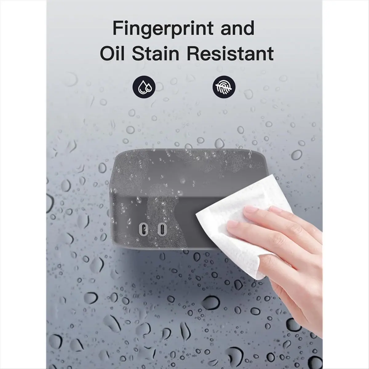 Top Mini Case for Mac Mini M4 Wear-Resistant Water-Resistant Silicone Cover Easy Installation Durable Protection Gray