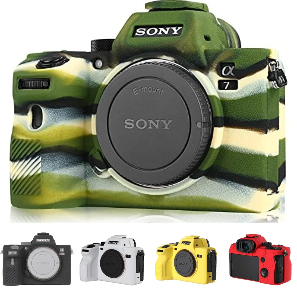 Compact Silicone Camera Protective Case Bag For Sony A7 III A7RIII A7III A7M3 A7R3 A9