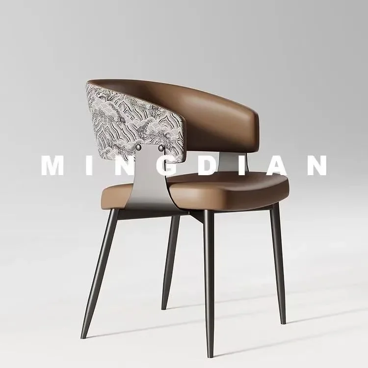 W8 home dining chair - nordic style, modern minimalist, backrest chair, light luxury dining table chair