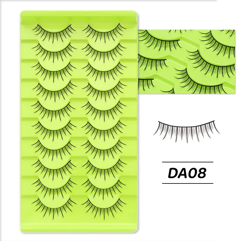 DINGSEN Anime-Wimpern, Vollstreifen-Wimpern, 10 Paar, dicke Wimpern, wiederverwendbare falsche Wimpern, Großhandel für Make-up, Beauty-Wimpern – Detail 9