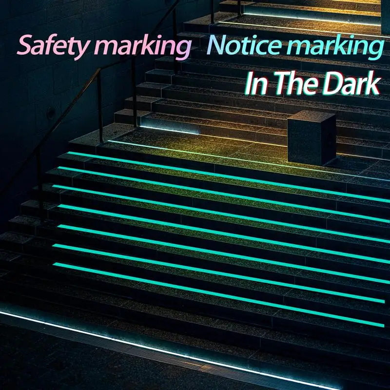 3M Luminous Fluorescent Tape Night Self-Adhesive Glow In The Dark Sticker Safety Warning Security Tape Home Decoration Tapes