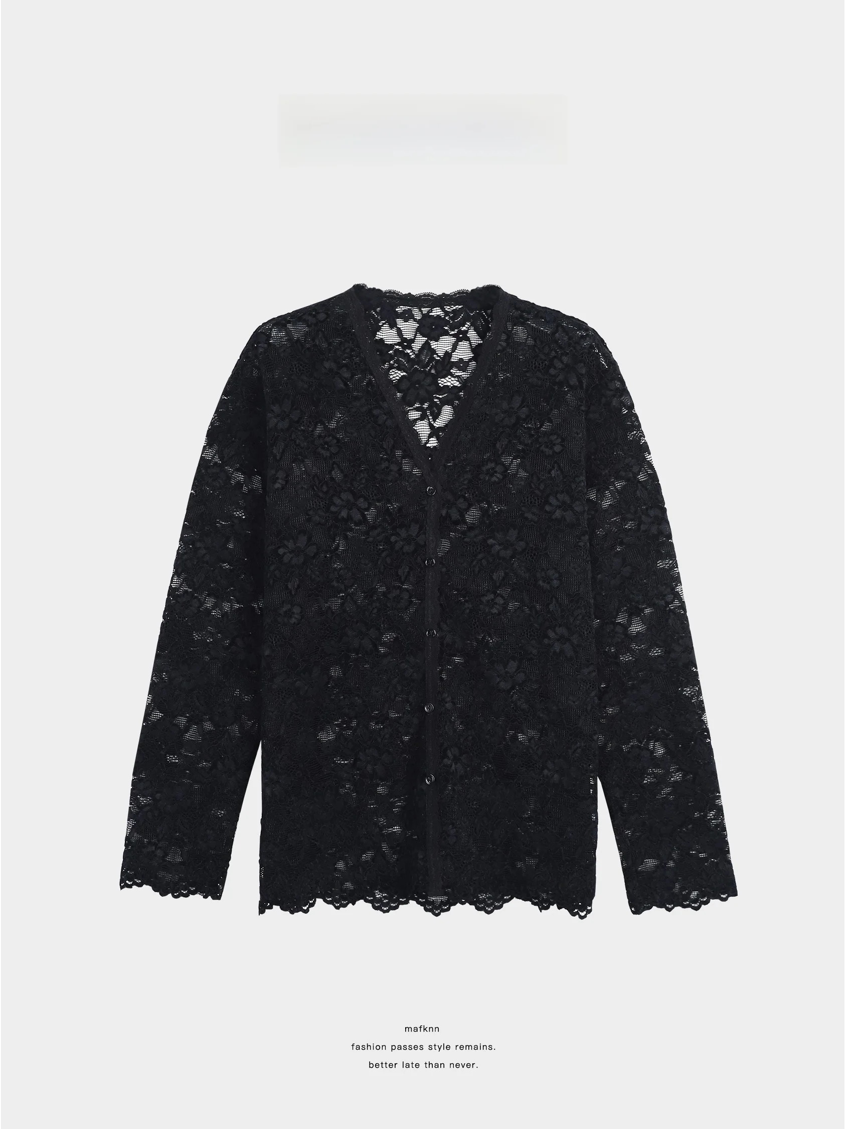 

Блузка с V-образным вырезом и кружевом для коррекции фигуры, большие размеры, базовая модель, верхняя часть тела, коллекция JoJo Private, с 3D-цветами, простая, элегантная, длинная...