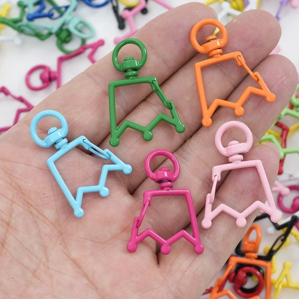Crown Ring Lobster Clasp for DIY Jewelry Carabiner Keychain Bag Hook Making Supplies Accessories Materials Wholesale