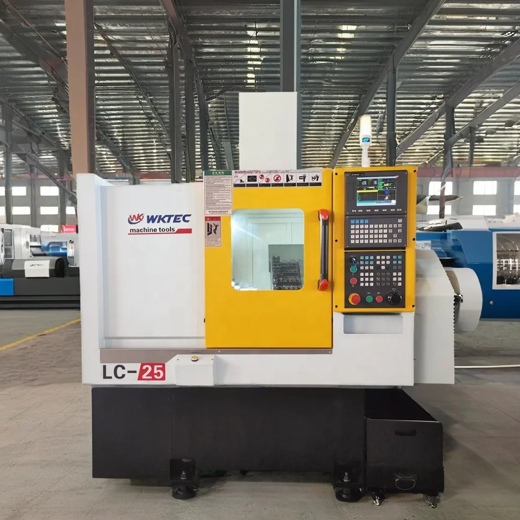 Full Automatic LC-25 Long Travel With Servo Turret Slant Bed Price Cnc Lathe Hine For Metal