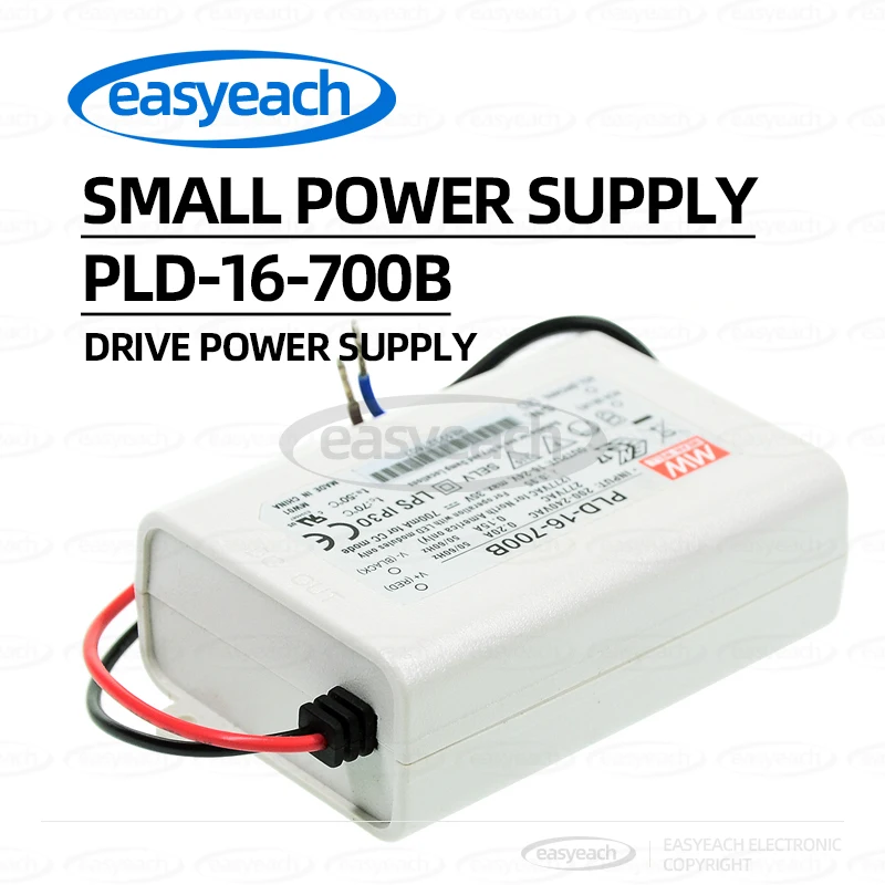 

Источник питания для светодиодного освещения MEAN WELL PLD-16-700B, 16 Вт, 700 мА, пластиковый корпус, водонепроницаемый PFC, источник постоянного тока