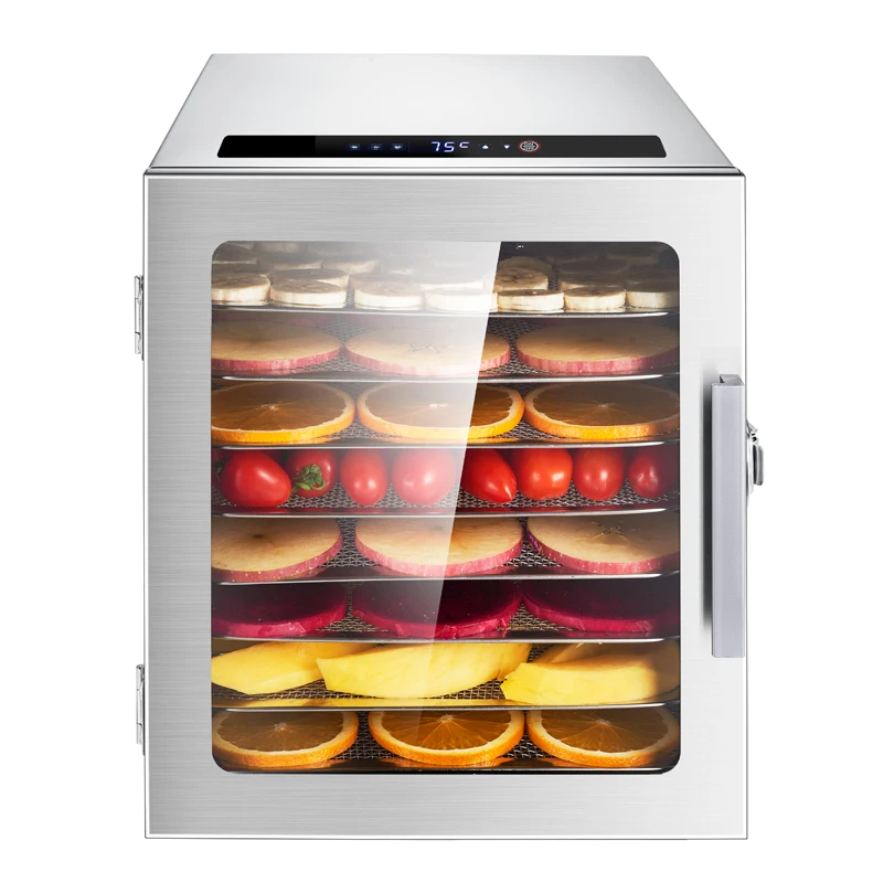 8L Layer Dryer Fruit Machine Touch Fruit And Vegetable Dried Fruit Machine Home Food Dehydrator Machine Food Drying Household