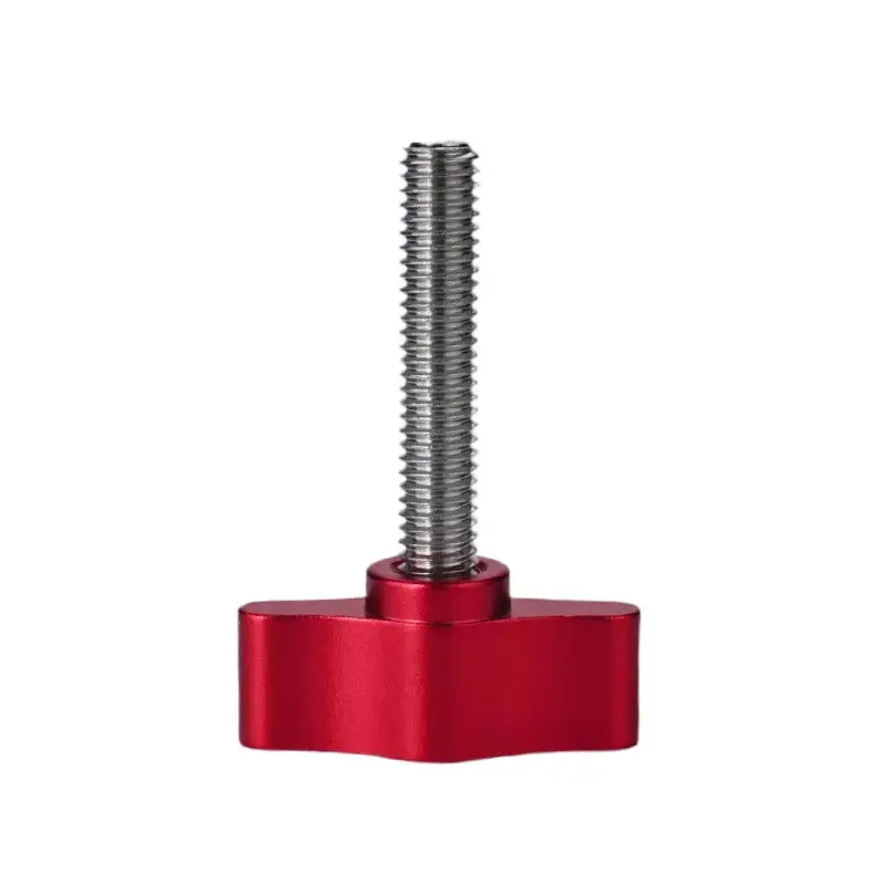 1PCS Clamping Thumb Screw M4 Aluminum Alloy Butterfly Shape Screws Tee Wing Knob Head Hand Grip Bolts