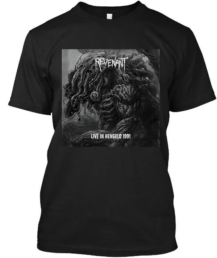 Revenant Live in Hengelo 1991 American Death Music Graphic T-Shirt S-4XL  High Quality 100%Cotton Short Sleeve