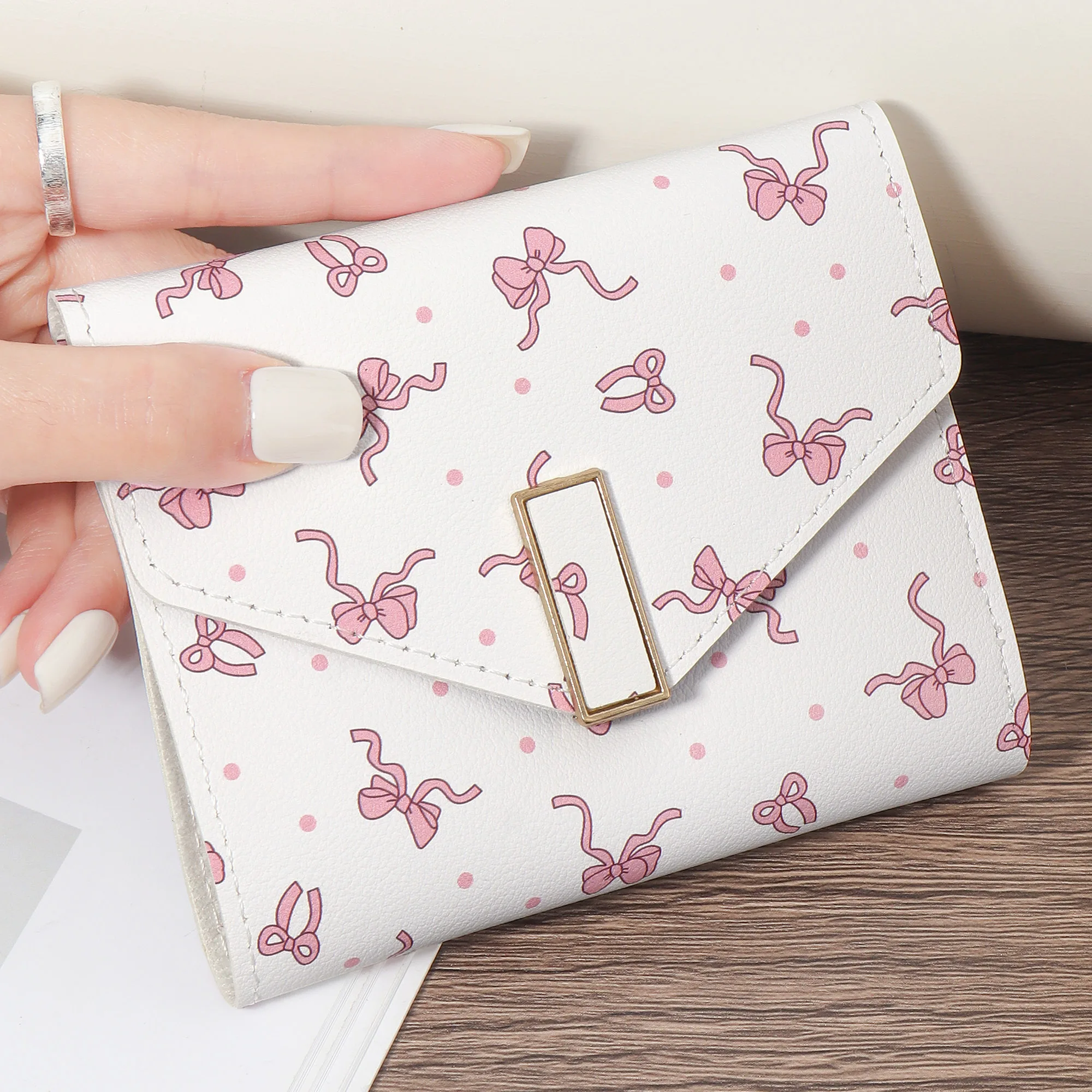 

Women's Multifunctional Short High-Quality Credit Card Storage Bag, Simple And Casual Multifunctional Card Holder, Decorative Mu