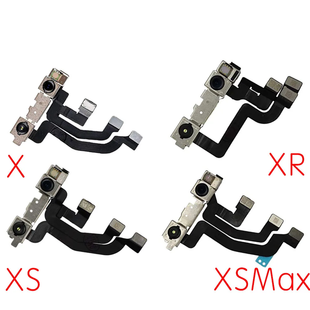 Front Camera Flex Cable For iPhone X XR Xs Max With Proximity Sensor Flex No Face ID Phone Parts Replacement