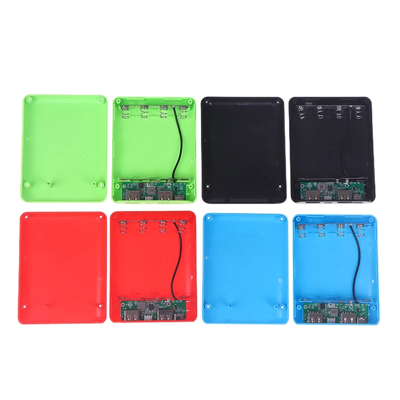 4 فتحات 18650 صندوق بطارية لتقوم بها بنفسك مجموعة الطاقة المواد البسيطة لحام إمدادات الطاقة الإسكان للخروج المنزل والمناسبات الأخرى #5