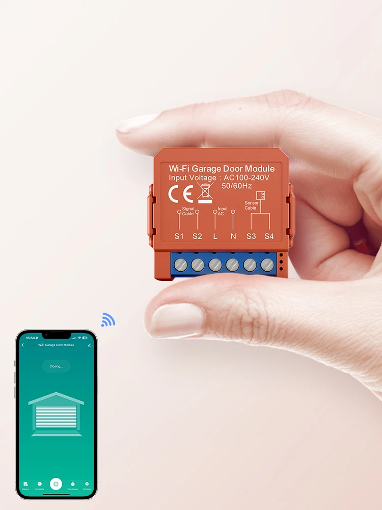 AVATTO Tuya WiFi Abridor de porta de garagem Smart App Controle remoto por voz Módulo de interruptor