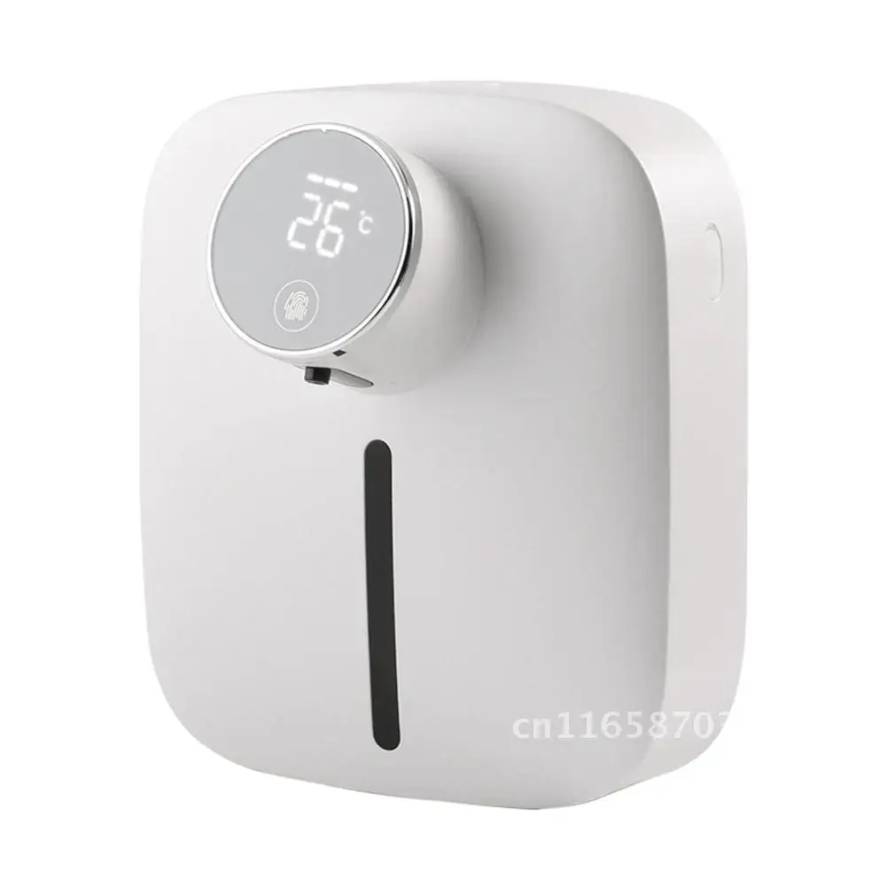 

Automatic Foam Liquid Soap Dispenser with Temperature Digital Rechargeable Sensor Touchless Hand Sanitizer Machine for Bathroom